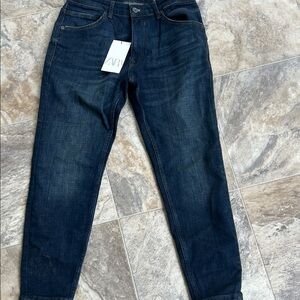 Zara Men's Dark Blue Skinny Jeans
